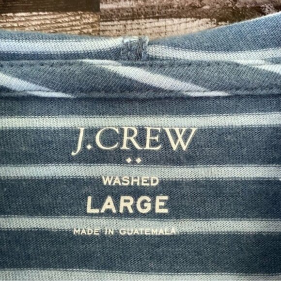 J Crew Factory Men's Striped Hooded Long-Sleeved Pullover Size‎ L - Picture 4 of 5